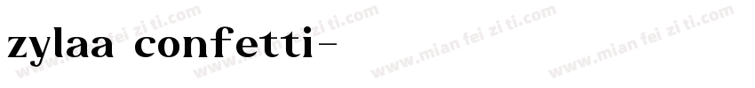 zylaa confetti字体转换